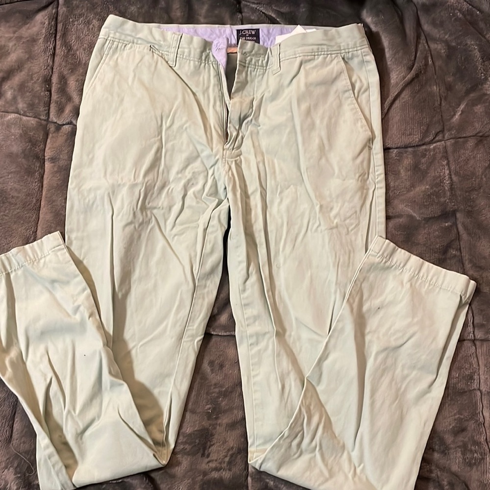 J Crew Driggs chino Sea Green size 31x32